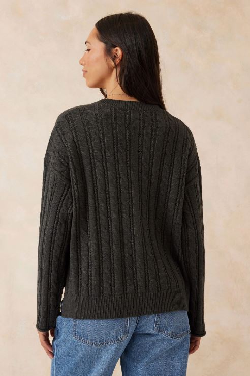 Ceres Life Soft Cable Knit - Peppercorn Marle