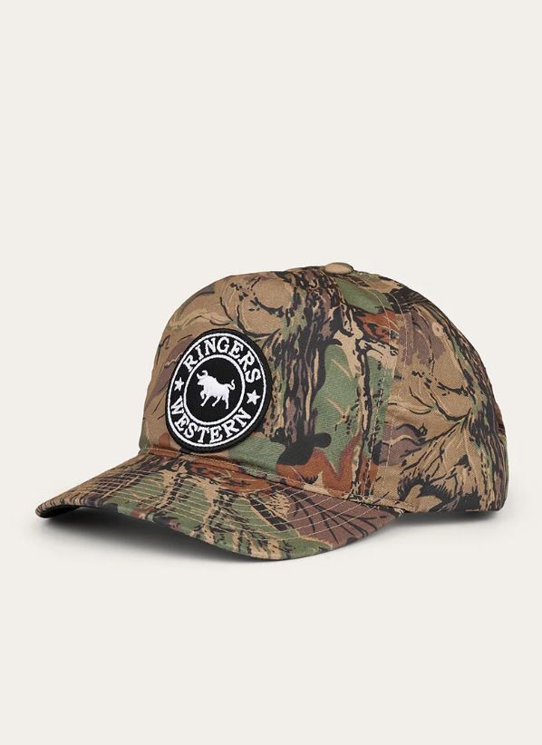 Ringers Western Signature Bull Blackwater Baseball Cap in Camo