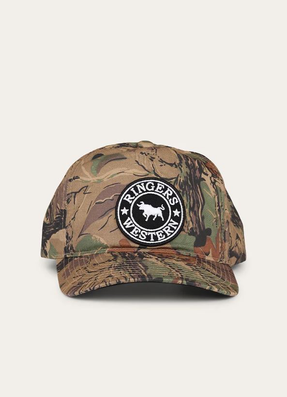 Ringers Western Signature Bull Blackwater Baseball Cap in Camo