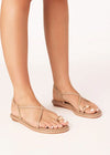 Billini Chandra Flat Sandal Shoe in Light Cashew