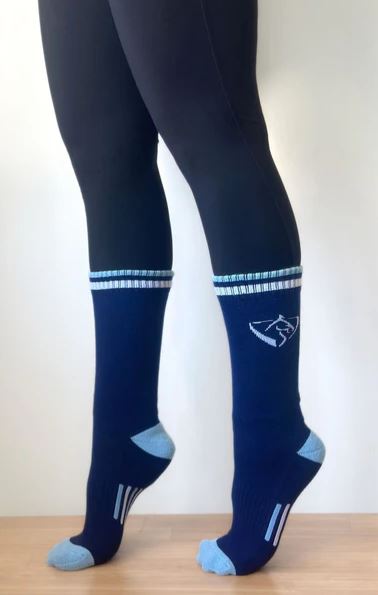 Ladies BARE Equestrain Ladies Cotton Paddock Sock in Cardi