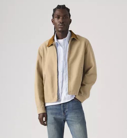 Levi's® men's castro full zip in Tigers Eye