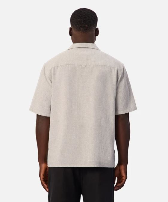 Men's Check Marbella Short Sleeve Shirt in Gunmetal