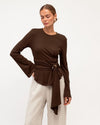 Ladies Sarita Blouse in Chocolate