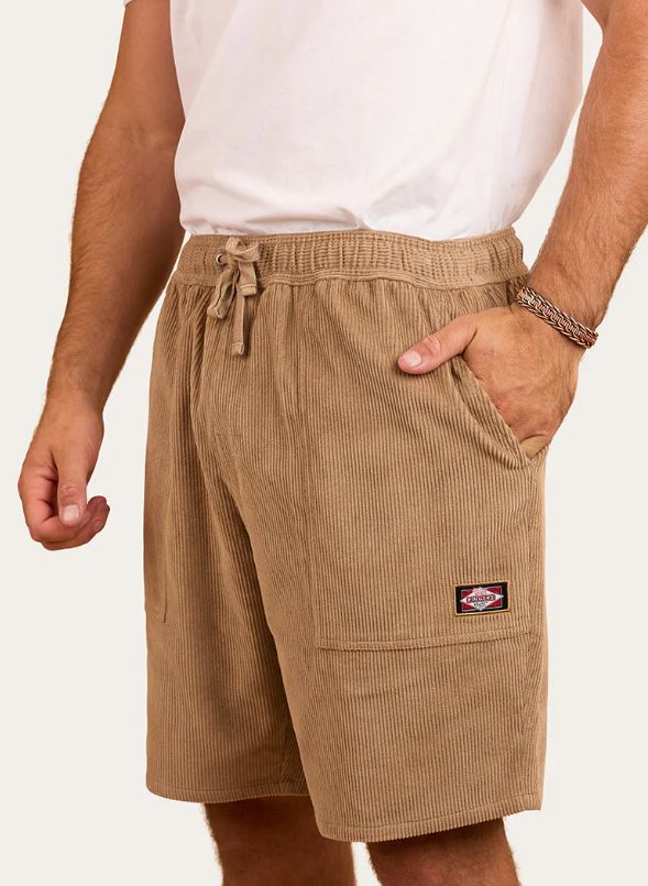Countryside Mens Corduroy Walk Short in Dark Sand