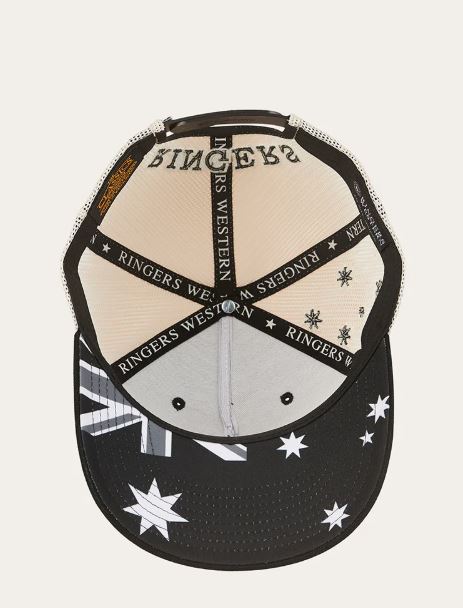 Country Club Deep Fit Trucker Cap in Black