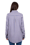Women's Dux-Bak Joyce Thermal Long Sleeve Shirt in Purple/White