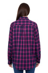 Women's Sybel Thomas Cook Dux-Bak Thermal Long Sleeve Shirt in Pink/Navy