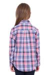 Kid's Dux-Bak Millie Thermal Long Sleeve Shirt in Pink/Purple