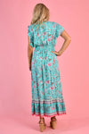 Women's Gigi Maxi Dress in Bubblegum Roses