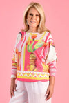 Opera Top in Cactus Bloom