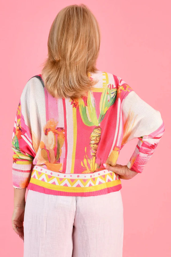 Opera Top in Cactus Bloom