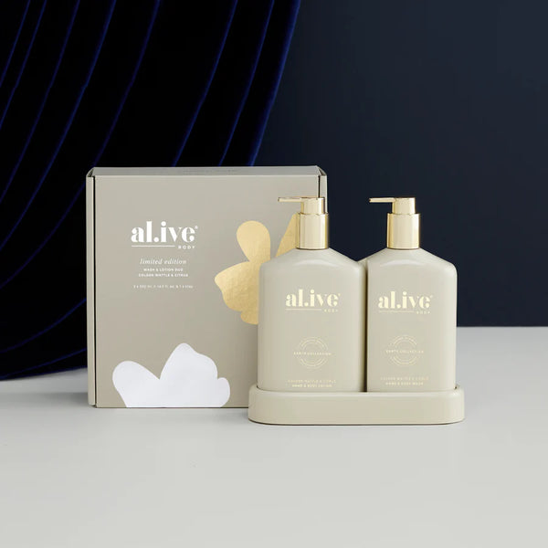al.ive BODY - Limited Edition Duo - Golden Wattle & Citrus Wash & Lotion
