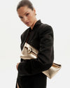 Billini Danielle Clutch Bag  - Gold Metallic