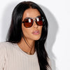 Delilah Sunglasses in Brown Brown