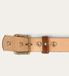 Ringers Western - Diamond T Belt in Tan / Silver