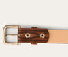 Ringers Western - Diamond T Belt in Tan / Silver