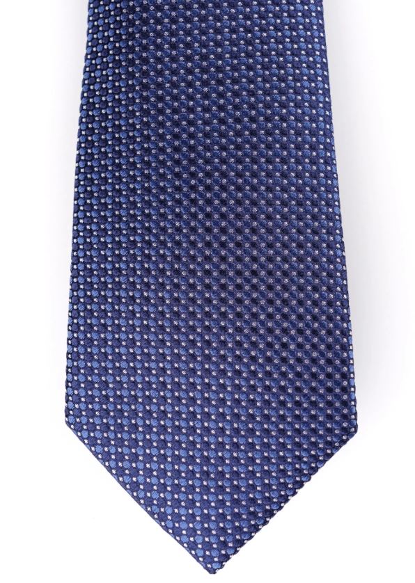 Men's Dot Geo Tie in Navy