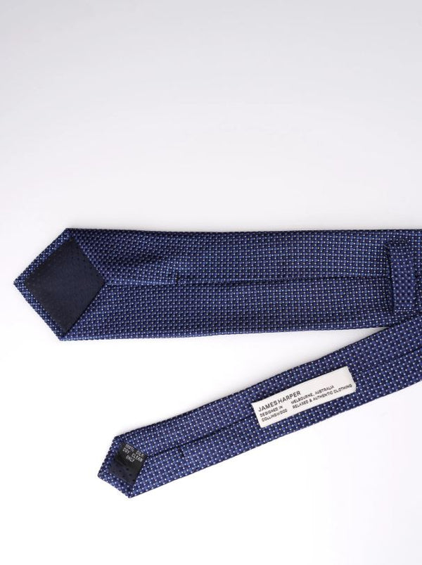 Men's Dot Geo Tie in Navy