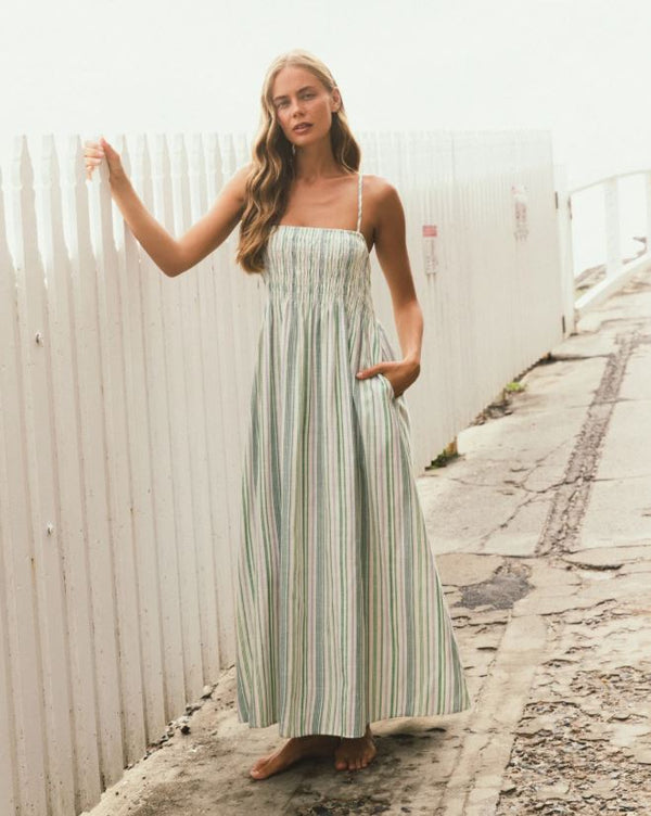 Ladies Delphine Stripe Maxi Dress