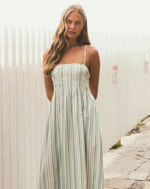 Ladies Delphine Stripe Maxi Dress