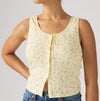 Ladies Levi's Lace Tank in Floral Pear Sorbet