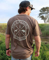 Pig Chasing Australia - Original Logo T-Shirt - Brown