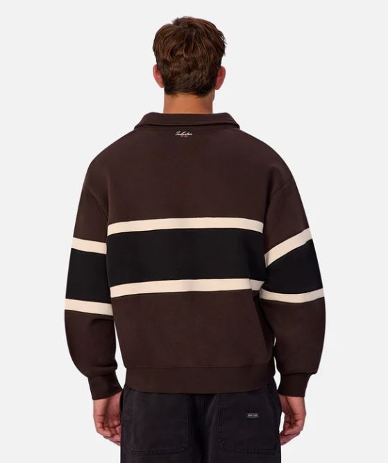 Men's Track Top in Brown Combo