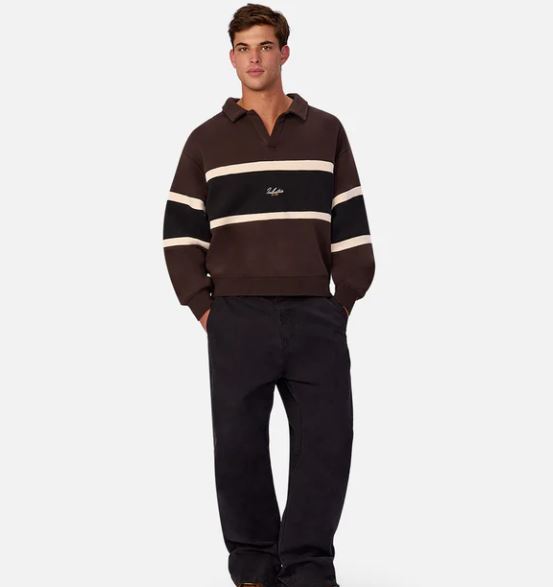 Men's Track Top in Brown Combo