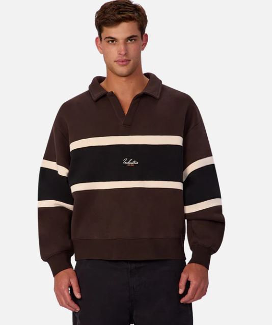 Men's Track Top in Brown Combo