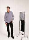 Men's Eden Long Sleeve Shirt in Navy