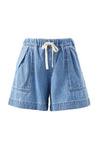 Darcy Relaxed Everyday Short in Mid Blue Wash