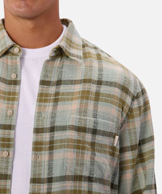 The Fortuna Long Sleeve Shirt - Mint Multi
