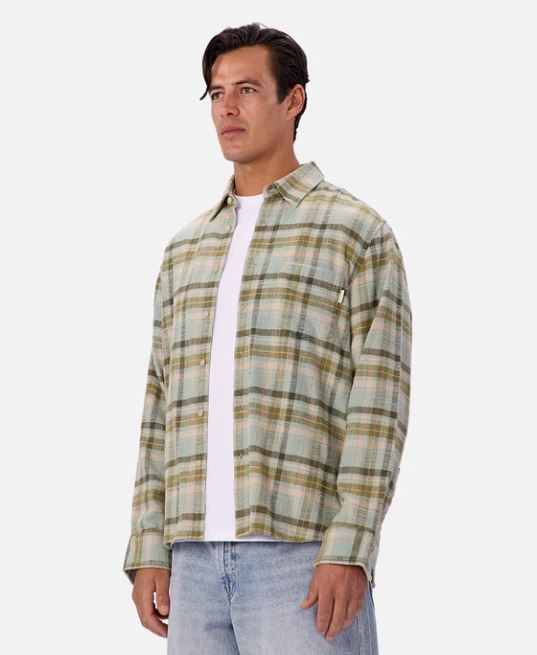 The Fortuna Long Sleeve Shirt - Mint Multi