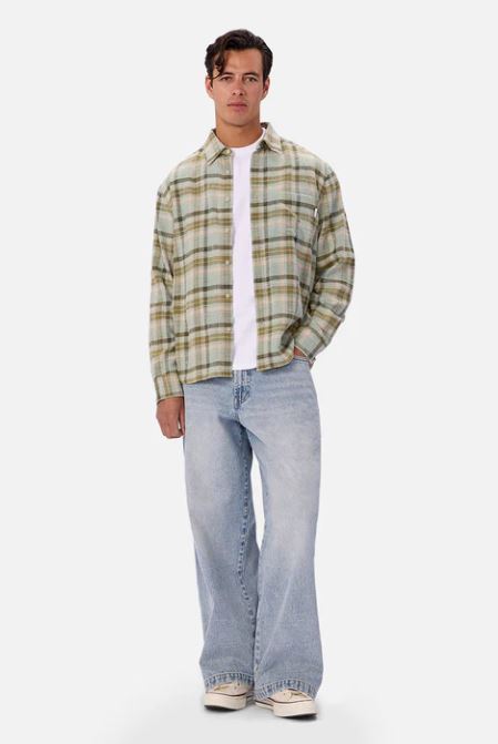 The Fortuna Long Sleeve Shirt - Mint Multi