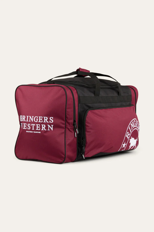 Ringers Western - Rider Sports Bag in Burgundy / Black