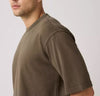 Levi's Heavyweight Loose Tee in Garment Dye Khaki Green - Brown