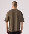Levi's Heavyweight Loose Tee in Garment Dye Khaki Green - Brown