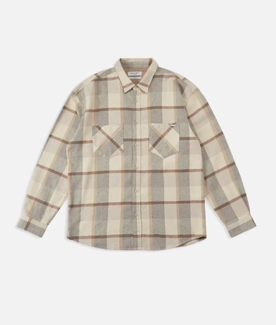 The Hillside Long Sleeve shirt - Beige Char