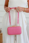 Hallie Clutch Bag Hot Pink