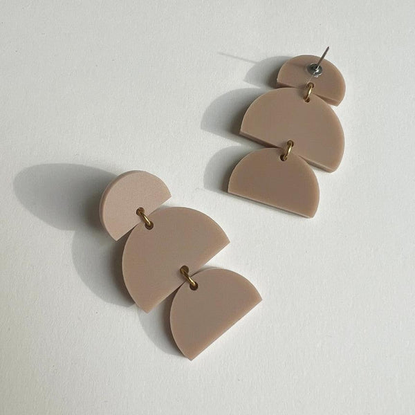 Izzy Dusty Rose Dangle Earrings - Folk Road