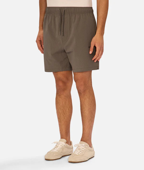 The New Seersucker Swim Short in Oregano