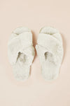 Milan Plush Slipper in Ivory