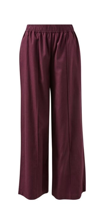 Ladies Izzie Pinstitch Pant in Burgundy