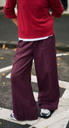 Ladies Izzie Pinstitch Pant in Burgundy
