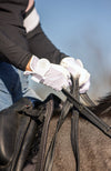 Bare Equestrian - Pro Rider Mesh Grip Gloves - White