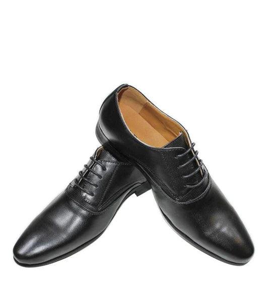 Varce - Men’s Jason Black Formal Leather Lace Up Shoe - Folk Road