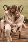 Gingerlilly Sleepwear - Janine Natural Bamboo PJ set in Beige