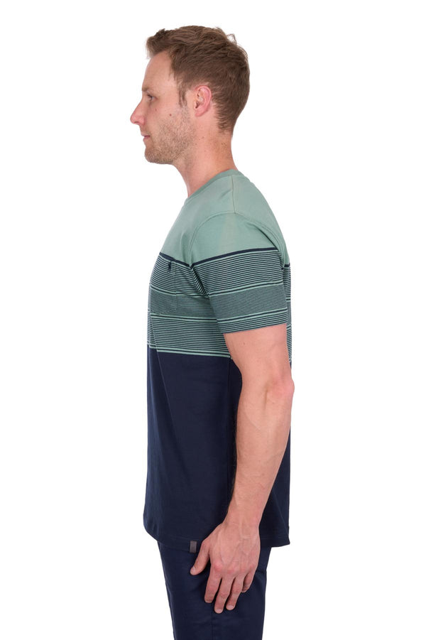 Thomas Cook Men's Jason 1 Pocket Short Sleeve Tee in Navy/Sage