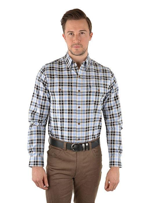 Thomas Cook - Mens Kieran Check 2 Pocket Long Sleeve Shirt - Folk Road